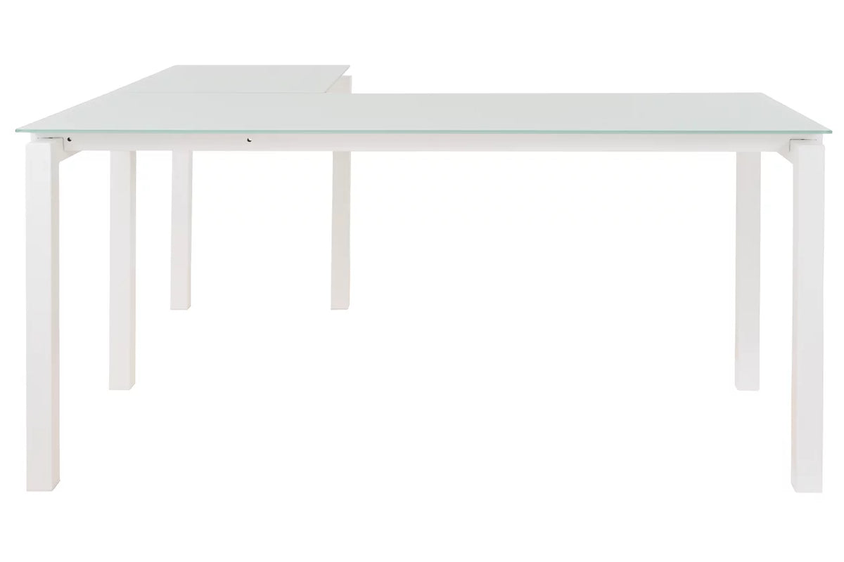 Bellagio Office L-Shaped Desk With White Modesty Panel | 30x66 | 24x48