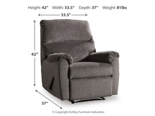 Load image into Gallery viewer, 8625 Nerviano Gray Upholstered Recliner $299.95