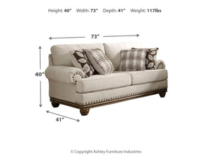 8596 Harleson Wheat Upholstered Loveseat $749.95