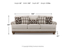 Load image into Gallery viewer, 8595 Harleson Wheat Upholstered Sofa $849.95