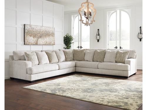 Rawcliffe 3PC Beige Upholstered Sectional $1,699.95