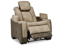 Load image into Gallery viewer, 8612 Two Tone Sand Power Recliner w/Adjustable Headrest $1,149.95