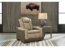 Load image into Gallery viewer, 8612 Two Tone Sand Power Recliner w/Adjustable Headrest $1,149.95