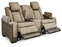 Load image into Gallery viewer, 8614 Two Tone Sand Power Reclining Loveseat w/Adjustable Headrest $1,599.95