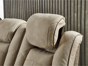 8614 Two Tone Sand Power Reclining Loveseat w/Adjustable Headrest $1,599.95