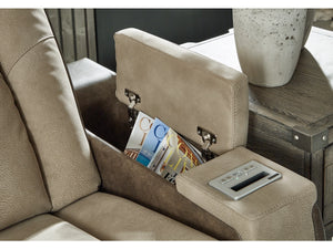 8614 Two Tone Sand Power Reclining Loveseat w/Adjustable Headrest $1,599.95