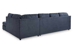 8465-66 2 PC Albar Cobalt Upholstered Sectional $899.95