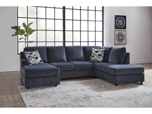 8465-66 2 PC Albar Cobalt Upholstered Sectional $899.95