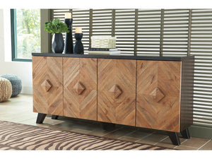 8467 16"x 72" 2 Tone Wood Storage Console $399.95