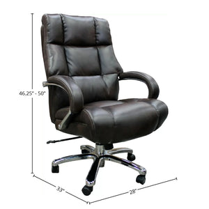 8559 Dark Brown Heavy Duty Executive Chair $349.95