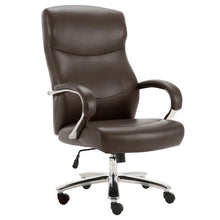 Load image into Gallery viewer, 8560 Brown Faux Leather Heavy Duty Executive Desk Chair $269.95