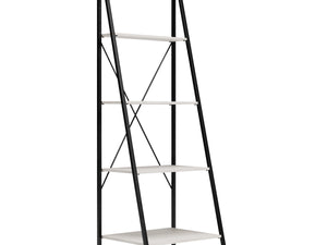 8351 White 4 Shelf Ladder Bookcase $89.95