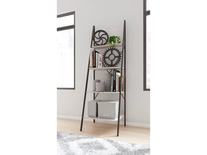 8351 White 4 Shelf Ladder Bookcase $89.95