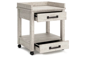 6346 Rustic White 2 Drawer Printer Stand w/USB $189.95