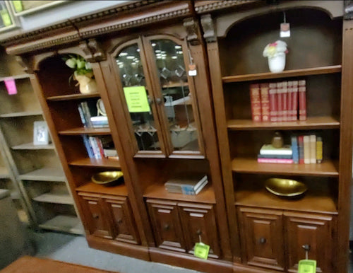 3pc Vintage Pecan Wall Unit $2300.00