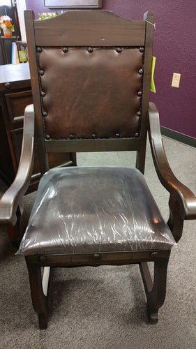 6936 Rustic Leather Arm Chair $349.95