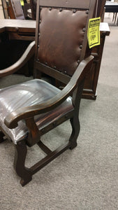 6936 Rustic Leather Arm Chair $349.95