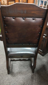 6936 Rustic Leather Arm Chair $349.95