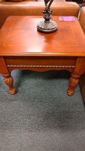 R631 31"x 48" Glass/Wood 2Pc Coffee/End Used Table $99.95 - 1 Only!