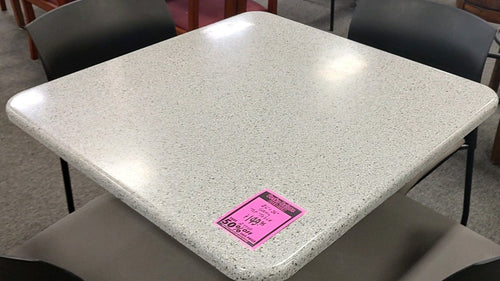 R7700 Faux Granite Square Used Table $74.98 - 1 Only!