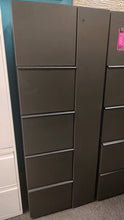 Load image into Gallery viewer, R6411 24&quot;x 64&quot; Black 4 Drawer Used File / Wardrobe $49.98