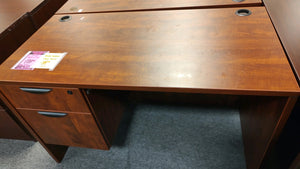 R6613 24"x 48" Cherry Used Desk w/1 File $199.98