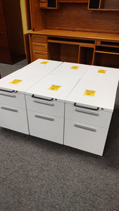 R16 2 Drawer White Used File Cabinet $59.95 - 1 Only!