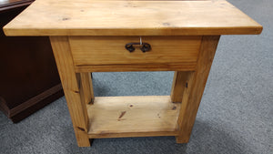 R9912 13"x 36" Rustic Pine Used Table $75.00- 1 Only!