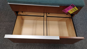 R261 Pine 2 Drawer Used Lateral File w/Seat Cushion $99.98