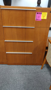 R9601 Pine 4 Drawer Used Lateral File $149.98