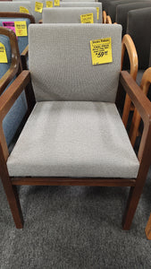 R105 Beige Wood Frame Used Chair $59.95