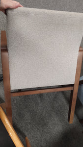 R105 Beige Wood Frame Used Chair $59.95