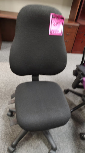 R005 Black Fabric Silhouette Armless Used Chair $69.95 - 1 Only!