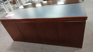 R509 24"x 73" Mahogany w/Gray top Used Storage Credenza $99.98 - 1 only!