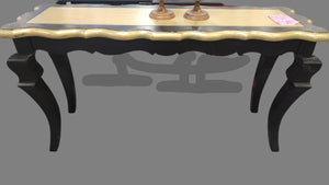 R2225 20"x 60"Black/Gold Console Used Table $98.00