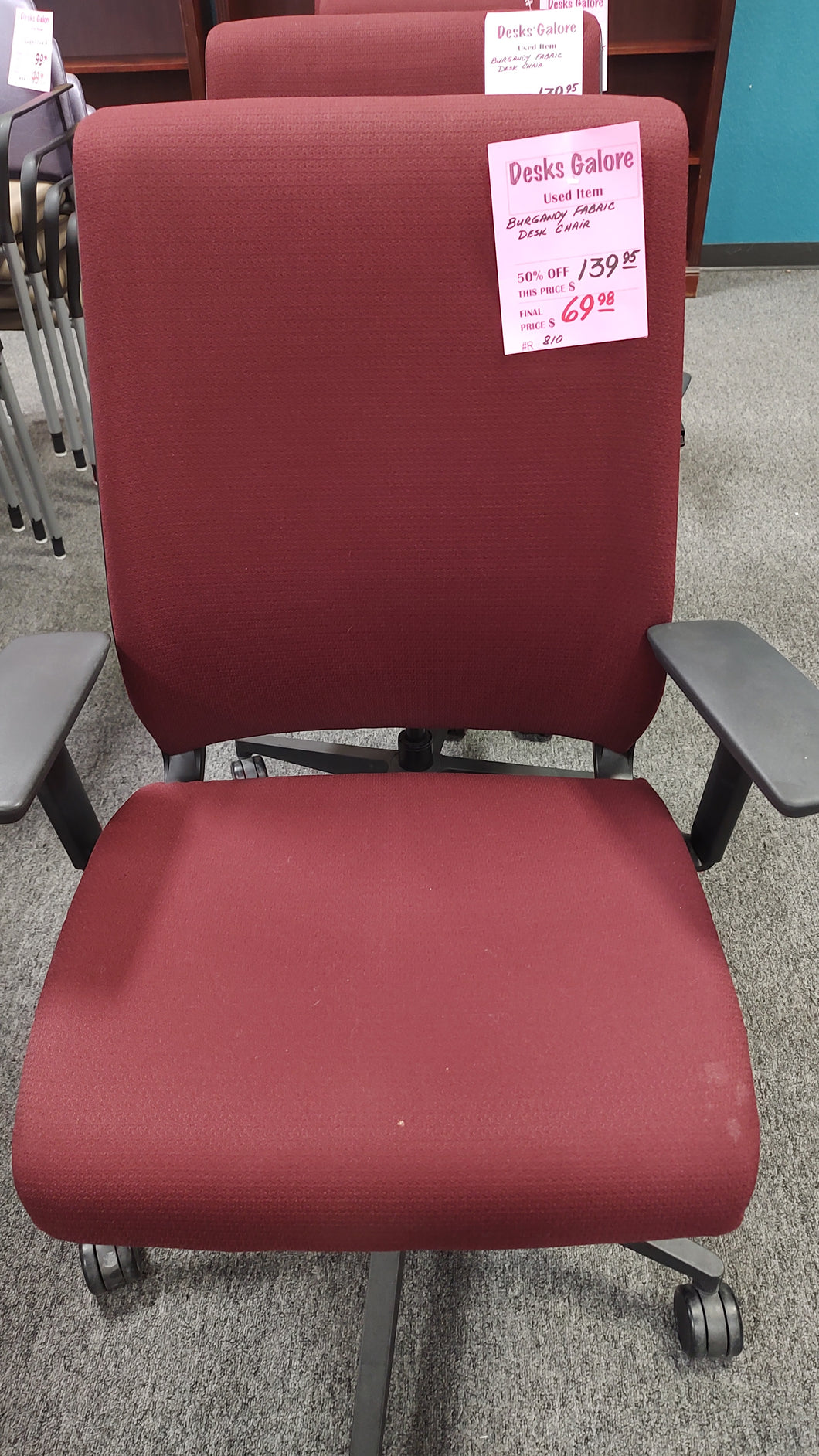 R811 Steelcase Think Burgandy Used Chair $69.98