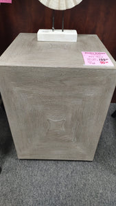 R66 Bernhardt 18" Rustic Patina Cube Used Table $99.98