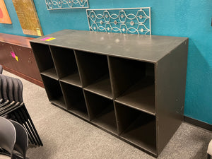 R3008 8 Cubby Black Used Bookcase $99.95 - 1 Only!