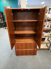 Load image into Gallery viewer, R80 26&quot;x 71&quot; Cherry Used Storage w/Lateral File $349.95