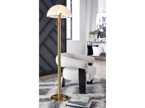 8557 Tobbinsen Brass Floor Lamp $99.95