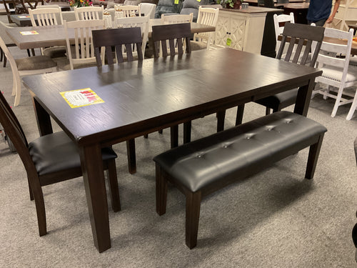8674/8675/6795 6Pc Black Hagging Dining Table $799.95
