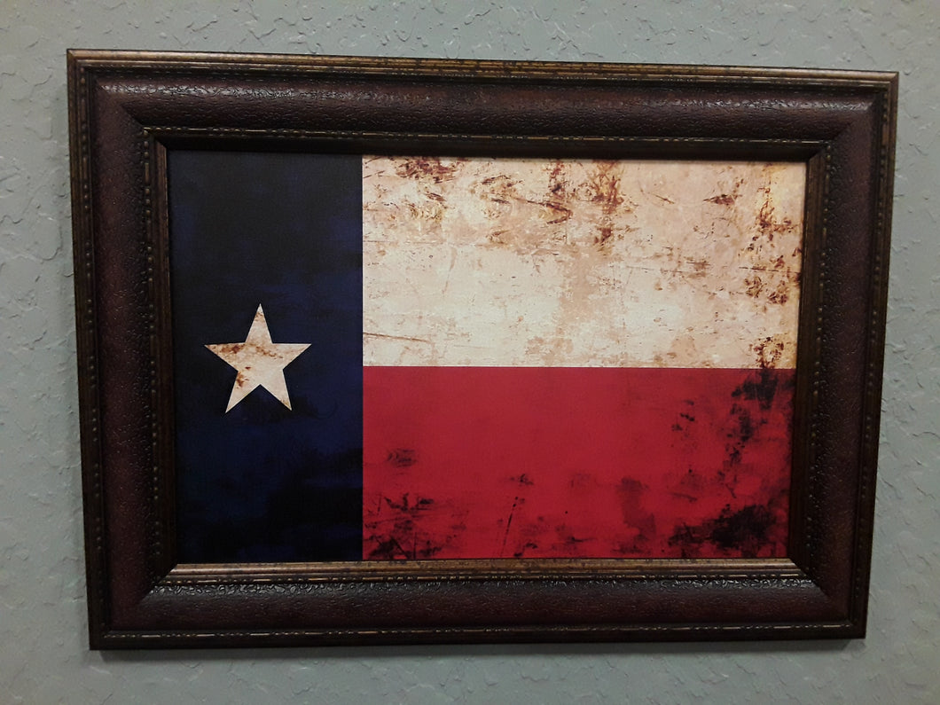 5740 12x 18 Texas Flag Print $25
