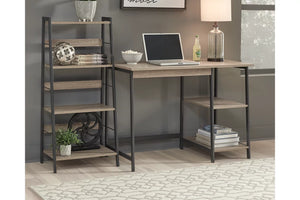 6757 43" Light Brown 2 PC Desk w/ Shelf $168.00