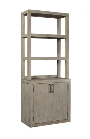 7508 Gray Linen Door Bookcase $798.00